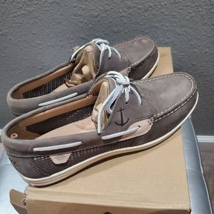 Sperry Koifish Boat Shoes Gray with Mesh